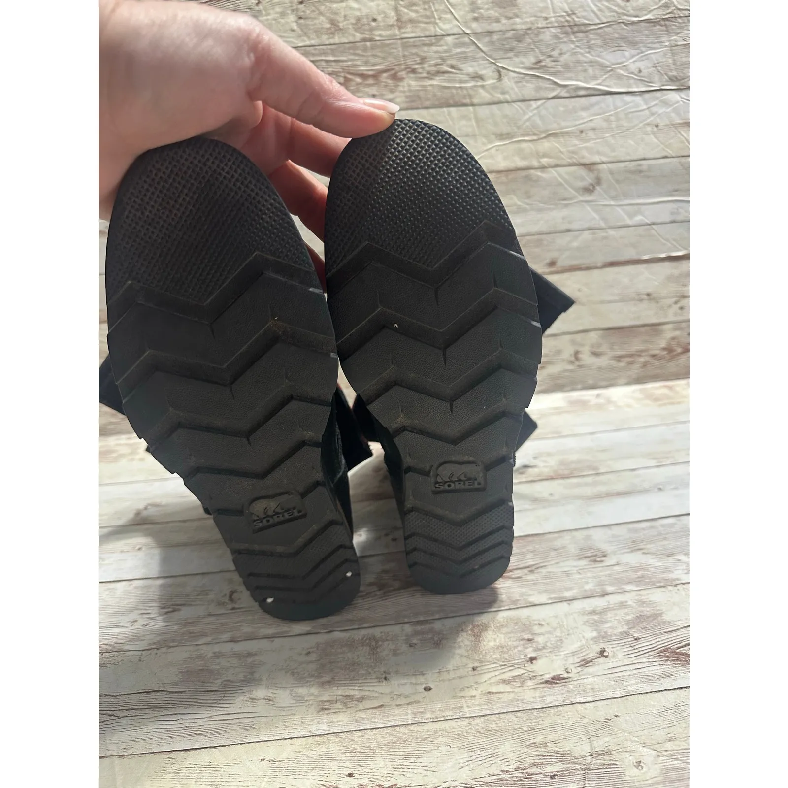 Sorel Major Moto Black Red Plaid Boots Women's Size 8 Buffalo Check Leather - Image 10