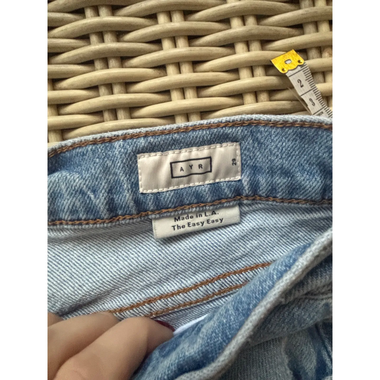 AYR The YaYa Jeans 29 boho layered lyocell flattering classic distressed luxury - Image 6