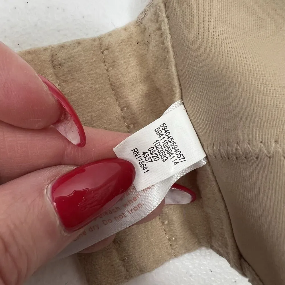 Cacique Size 44D Bra Lightly Lined Full Coverage Underwire Wired Beige Women’s - Image 13