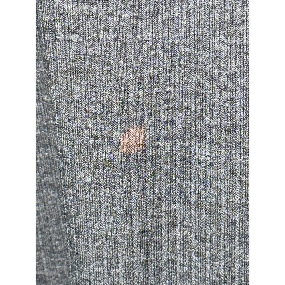 Abercrombie & Fitch Gray Grey Ribbed Knit Sleeveless Shift Midi Dress Size XL - Image 8