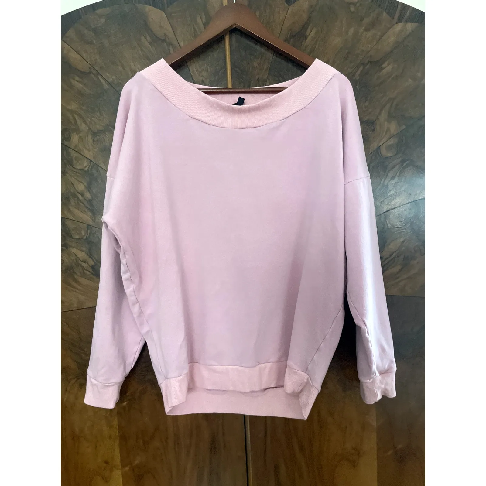 INDAH Body Baby Pink Bamboo Sweatshirt Size 3 Large L BALLETCORE LOUNGEWEAR - Image 2