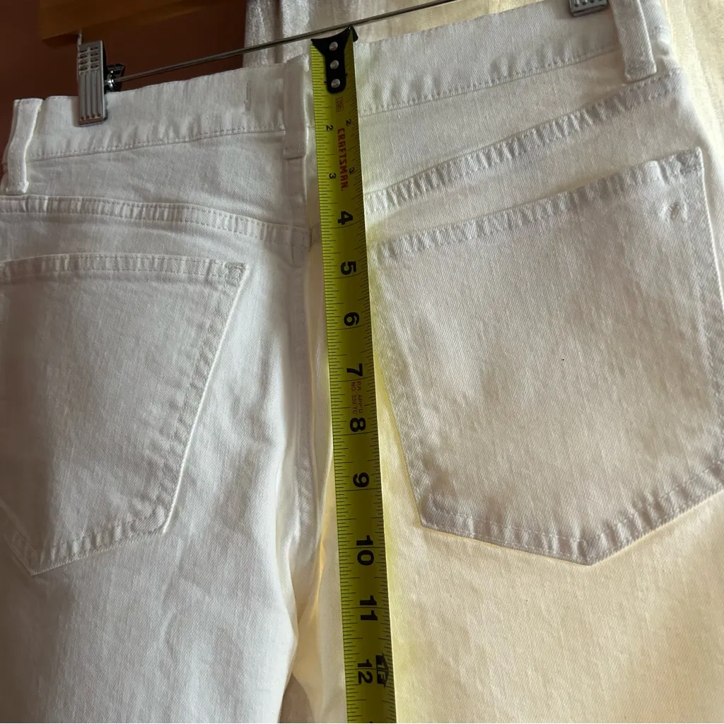 Madewell The Petite '90s‎ Straight Jean High Rise Tile White NWT Size 26P - Image 10