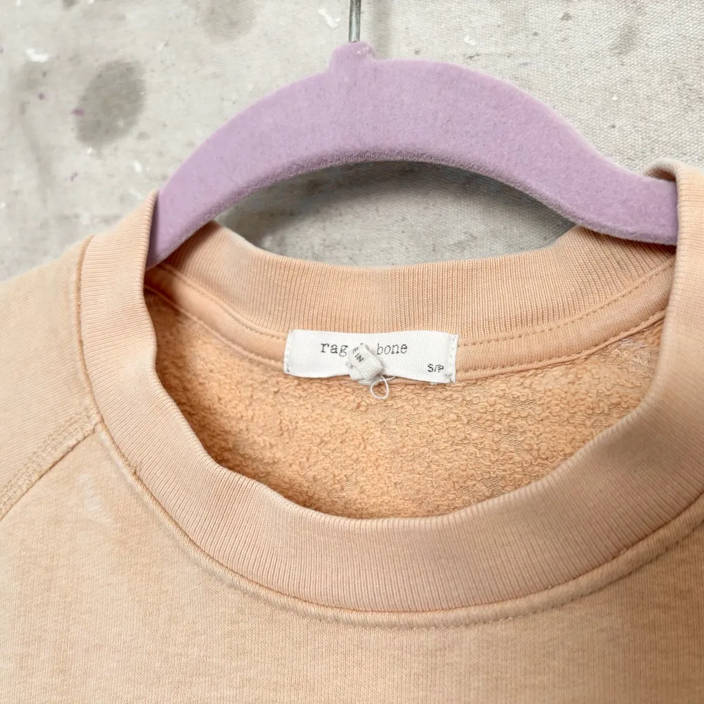 rag & bone Beige Fleece Sweatshirt - Image 3