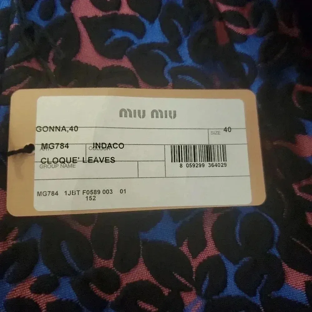 MIU MIU JACQUARD SKIRT - Image 3