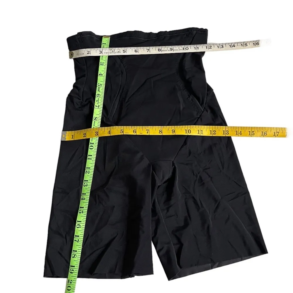 MAIDENFORM Firm Foundations Hi-Waist Thigh Slimmer DM5001 Black Size Medium - Image 7