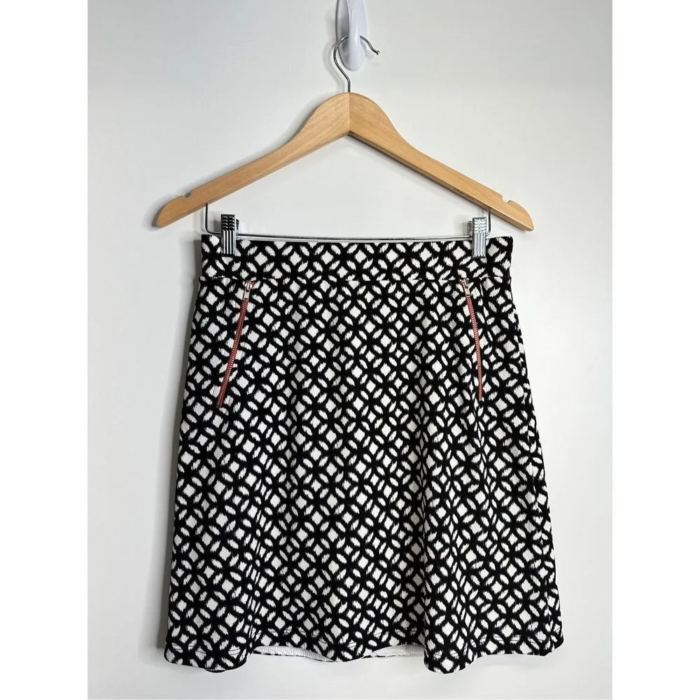 Le lis Skirt Womens Geometrical A-line Black/White Mini Size Medium Petite - Image 2