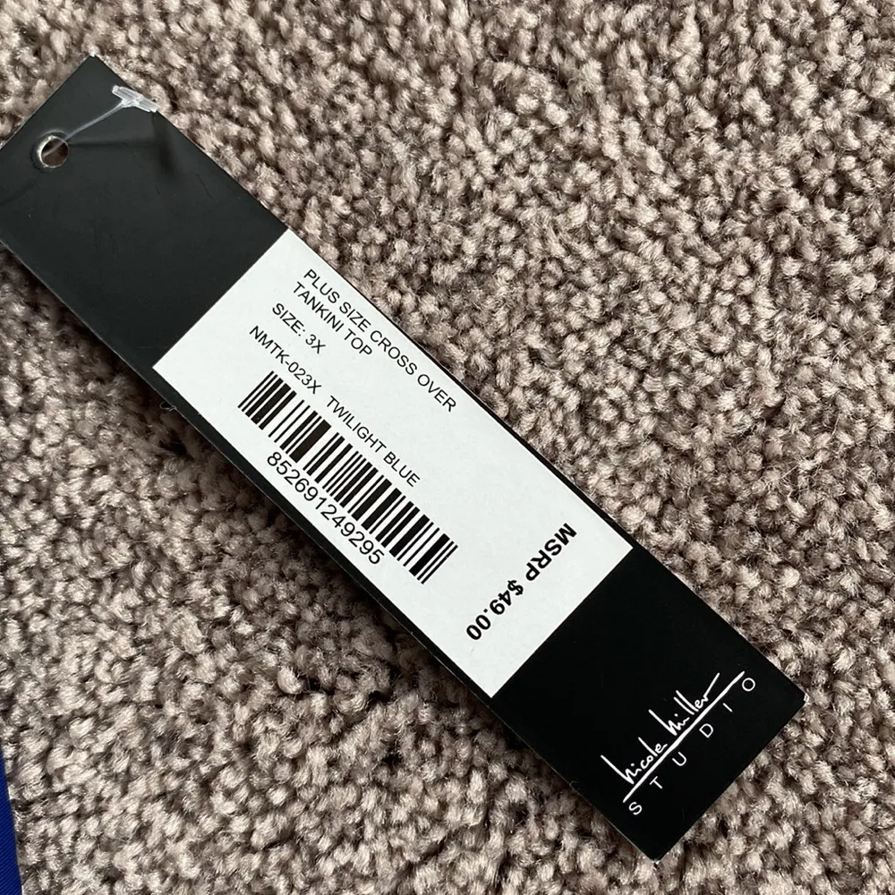 NWT Nicole Miller Crossover Tankini Top SIZE 3X - Image 4