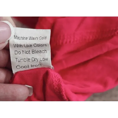 Piko Soft Jersey Knit Cuffed Sleeve Oversized Pink T-Shirt MEDIUM Cozy Chic‎ - Image 9