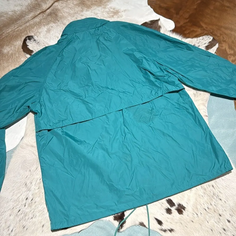 Vintage 80s Woolrich turquoise hooded Teton windbreaker - Image 5