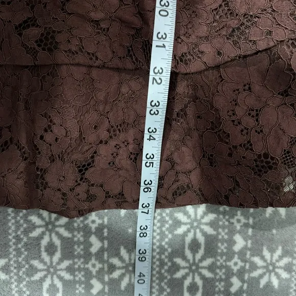 NWT‎ CITY CHIC Sienna Lace Dress In Mocha Brown Size XS/14 - Image 11