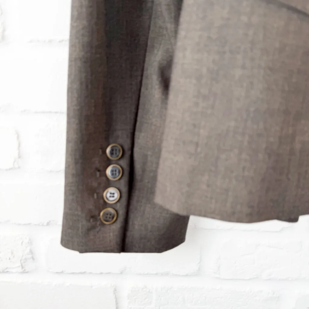 Calvin Klein Dark Gray Blazer single button Tailored Woman's Jacket workwear 16 - Image 7