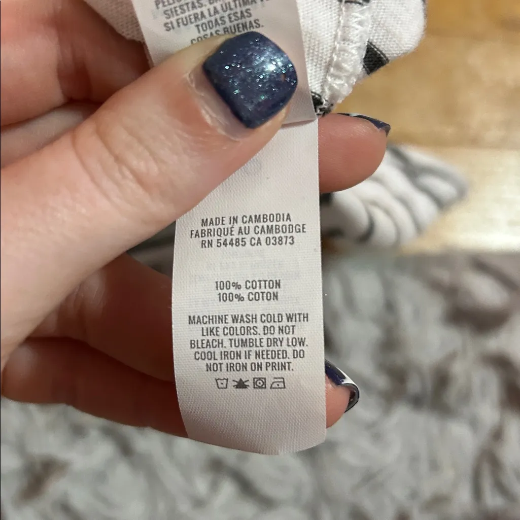 Aerie Black and White Striped Tank Top - Image 3