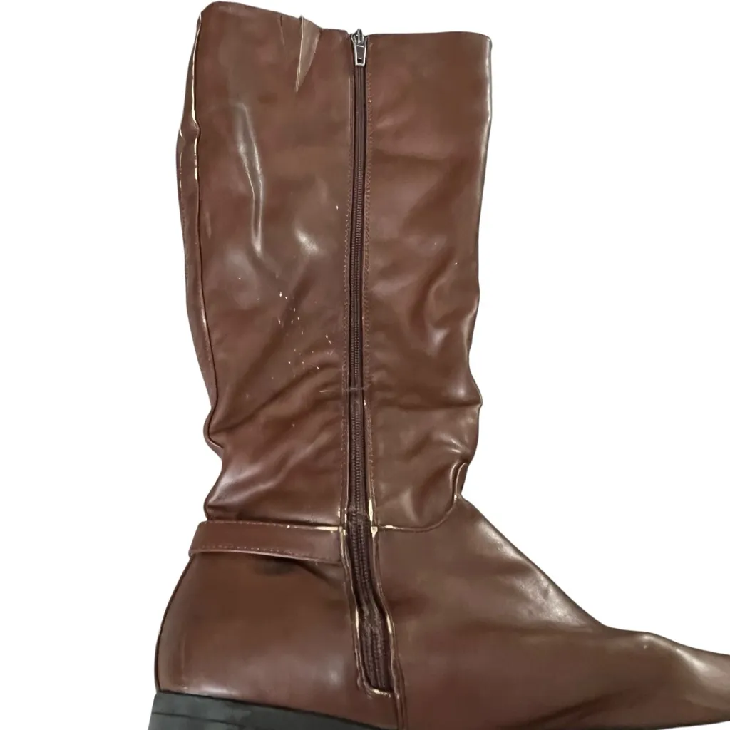 EXPRESS  Brown Riding Boots Sz 9 - Image 3