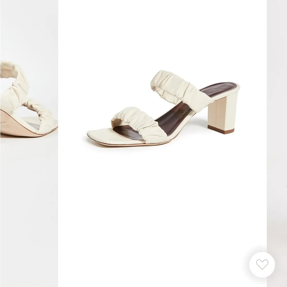 STAUD Elegant Cream Heeled Sandals Size 6 - Image 2