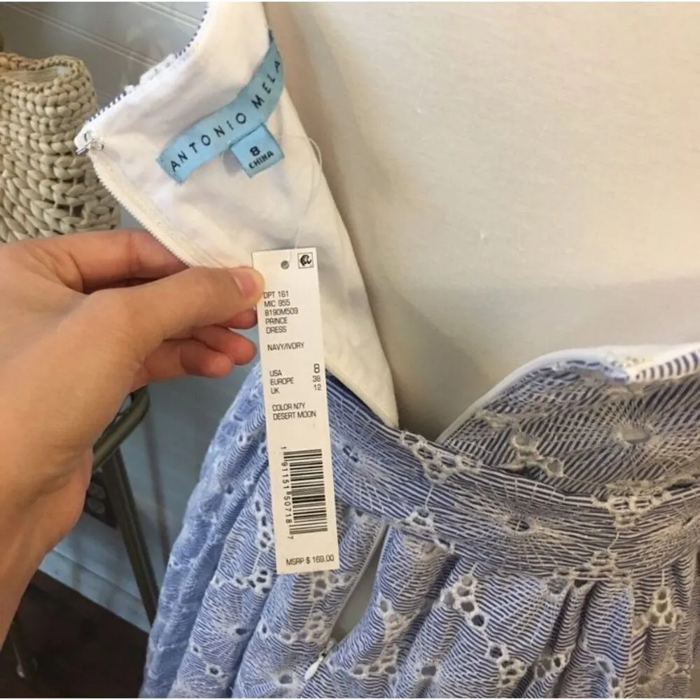 Antonio Melani Prince Eyelet Floral Midi Dress - Image 4