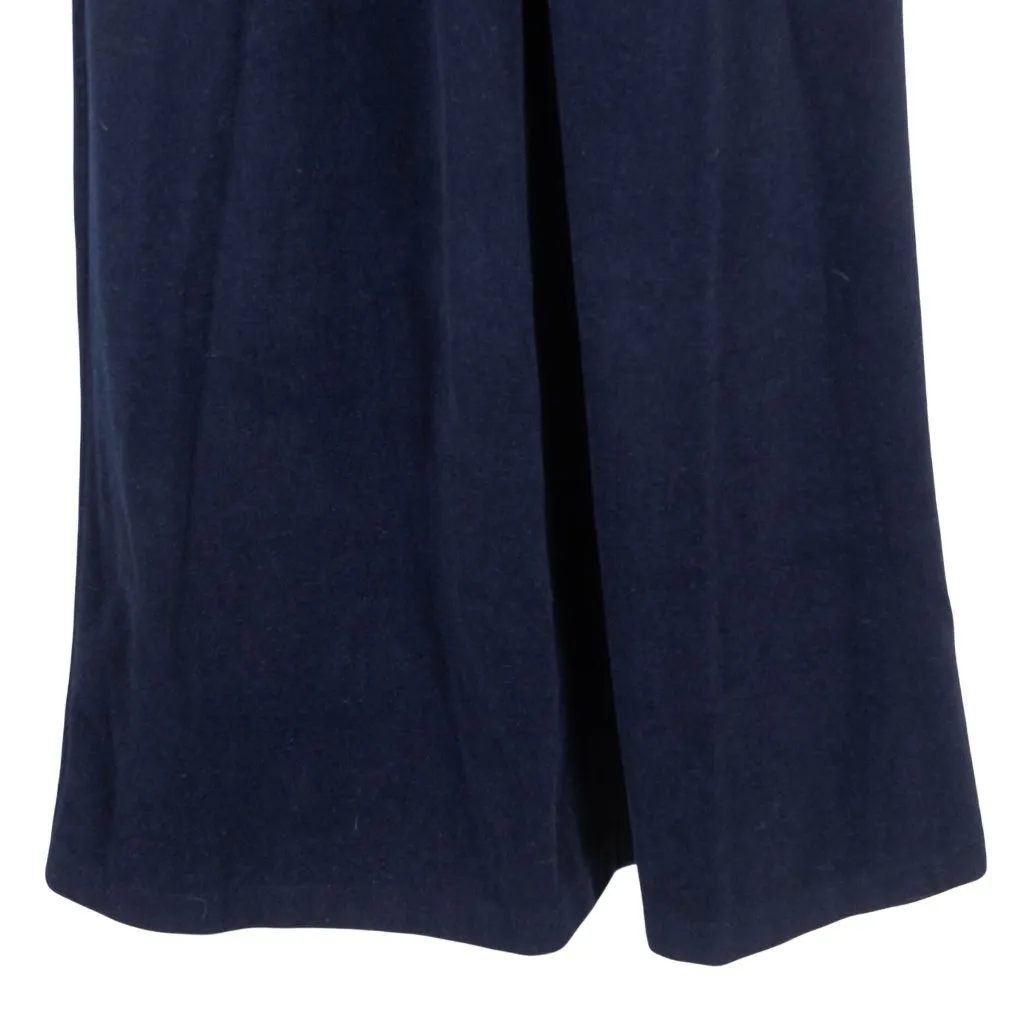 Vanity Fair VTG Robe S Womens Petites Navy Blue Fleece Long Sleeve Zip - Image 4