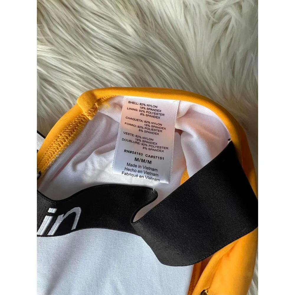 Calvin Klein Mango Wide Strap Bikini top-with Logo size Medium - Image 4