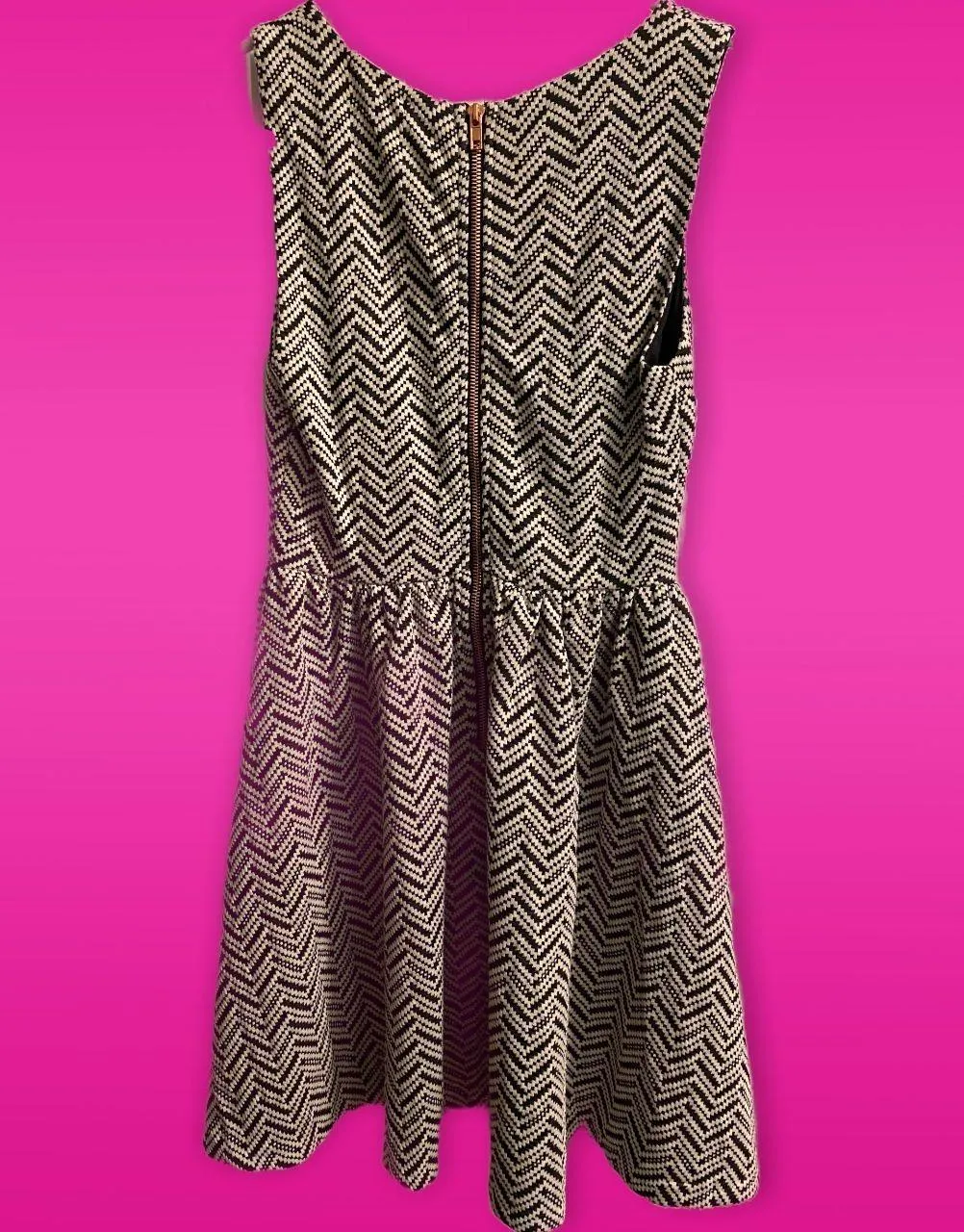 Bar III Black Chevron Dress - Image 2