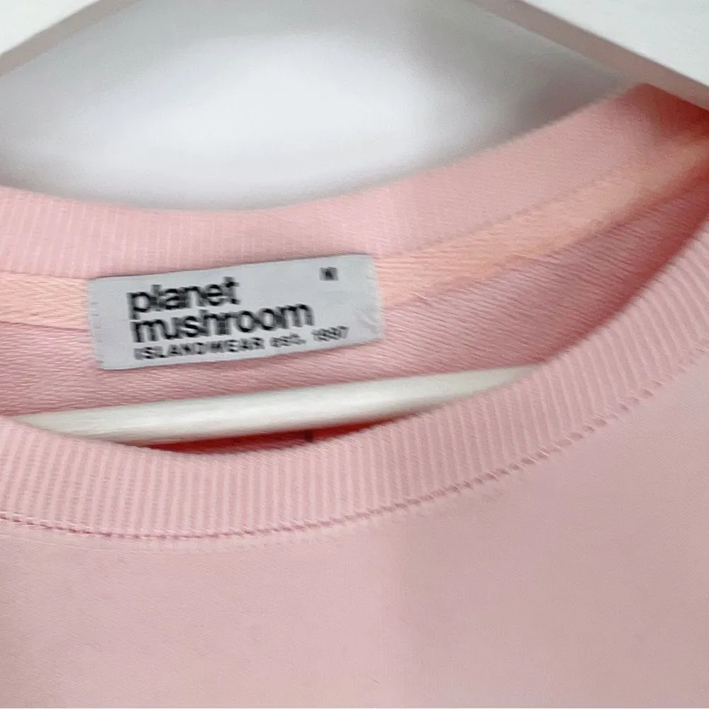 Planet Mushroom Light Pink Sweatshirt M‎ Size M - Image 4