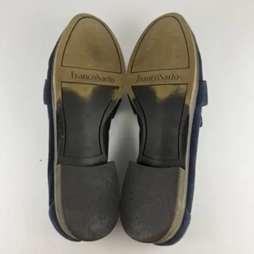Franco Sarto Loafers Womens 10 Suede Leather Penny Flats Driving Career Minimal - Image 10