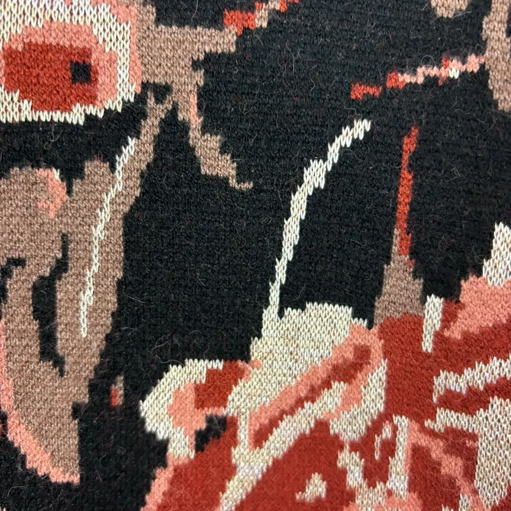 Ali & Jay floral print long sleeve thick knit sweater dress with mock neck Sz M - Image 6