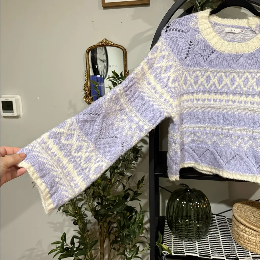 Lush Clothing Lush Pastel Knit Sweater size medium - Image 3