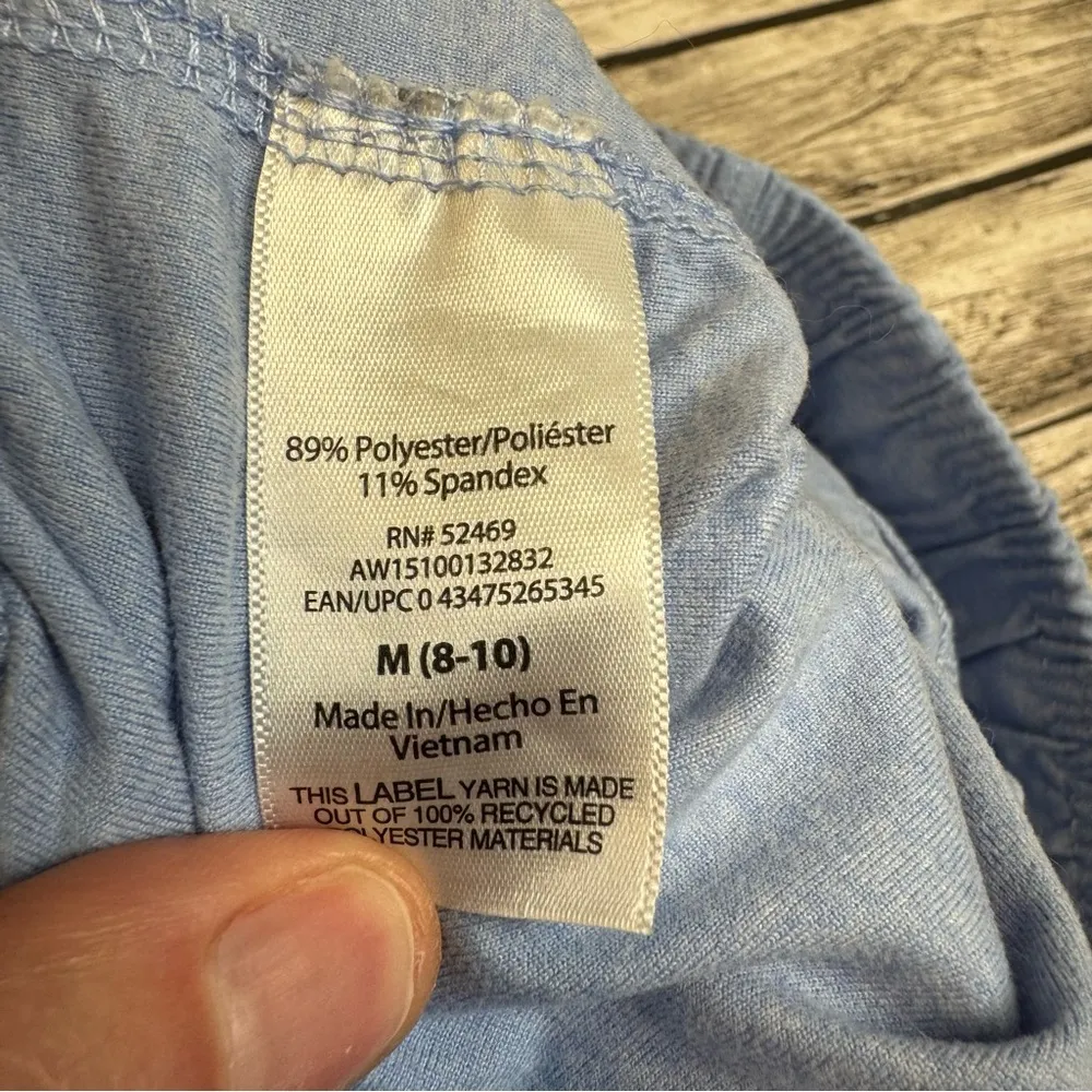 Athletic Works Women's Gym Sweat Shorts Light Blue M Med Medium 8 10 Stretchy - Image 7