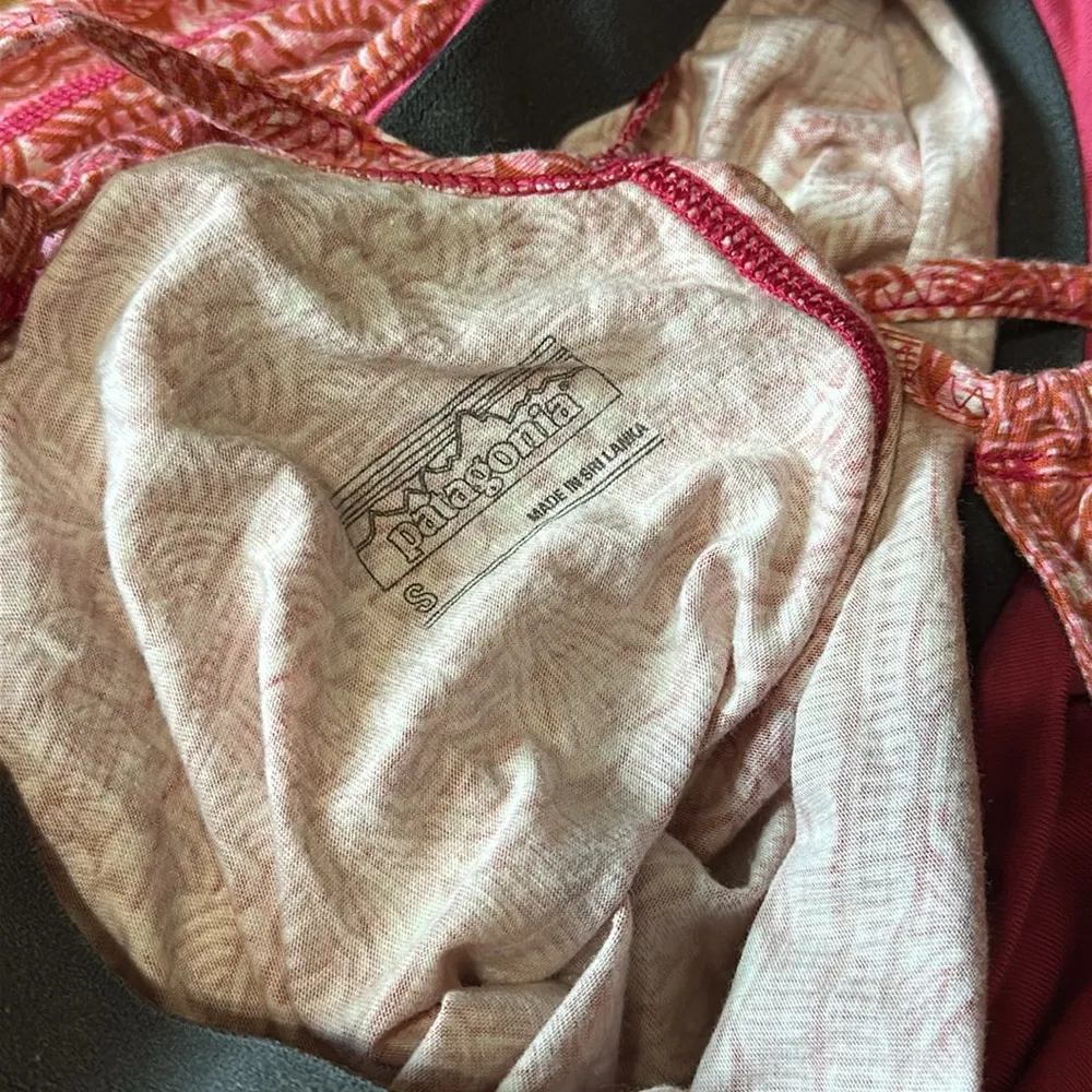 Patagonia Pink and Red Patterned Sundress, Small - Image 2