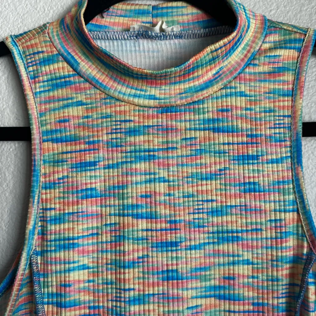 Timing Colorful Knit Mini Dress - Image 3