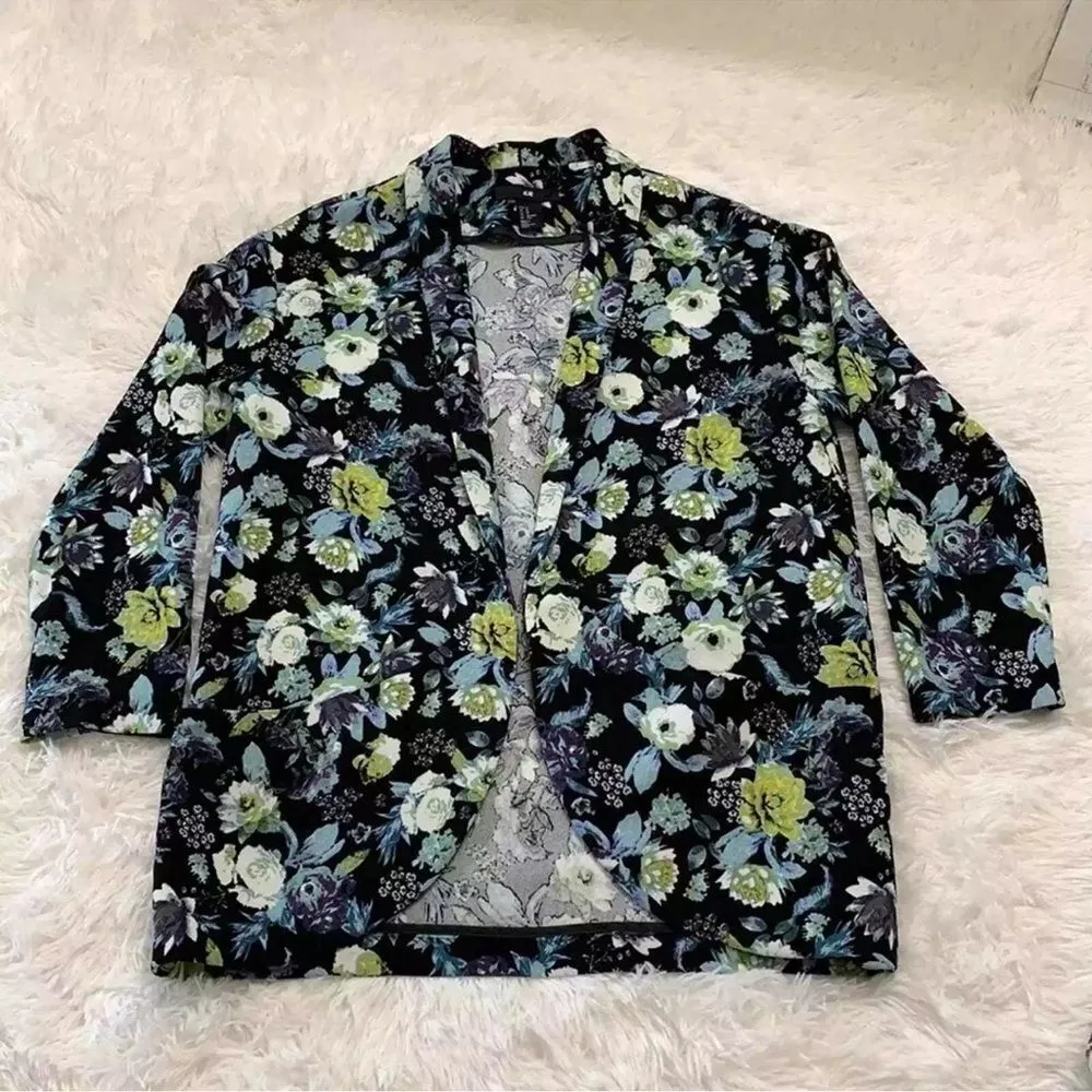 H&M Oversized Floral Blazer (Size XS) - Image 5