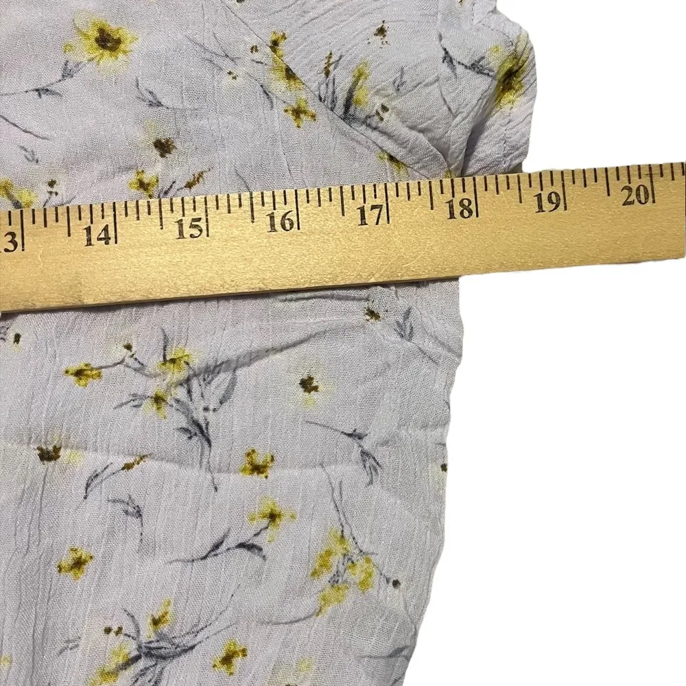 Paper crane light purple flower print top in large - Image 6