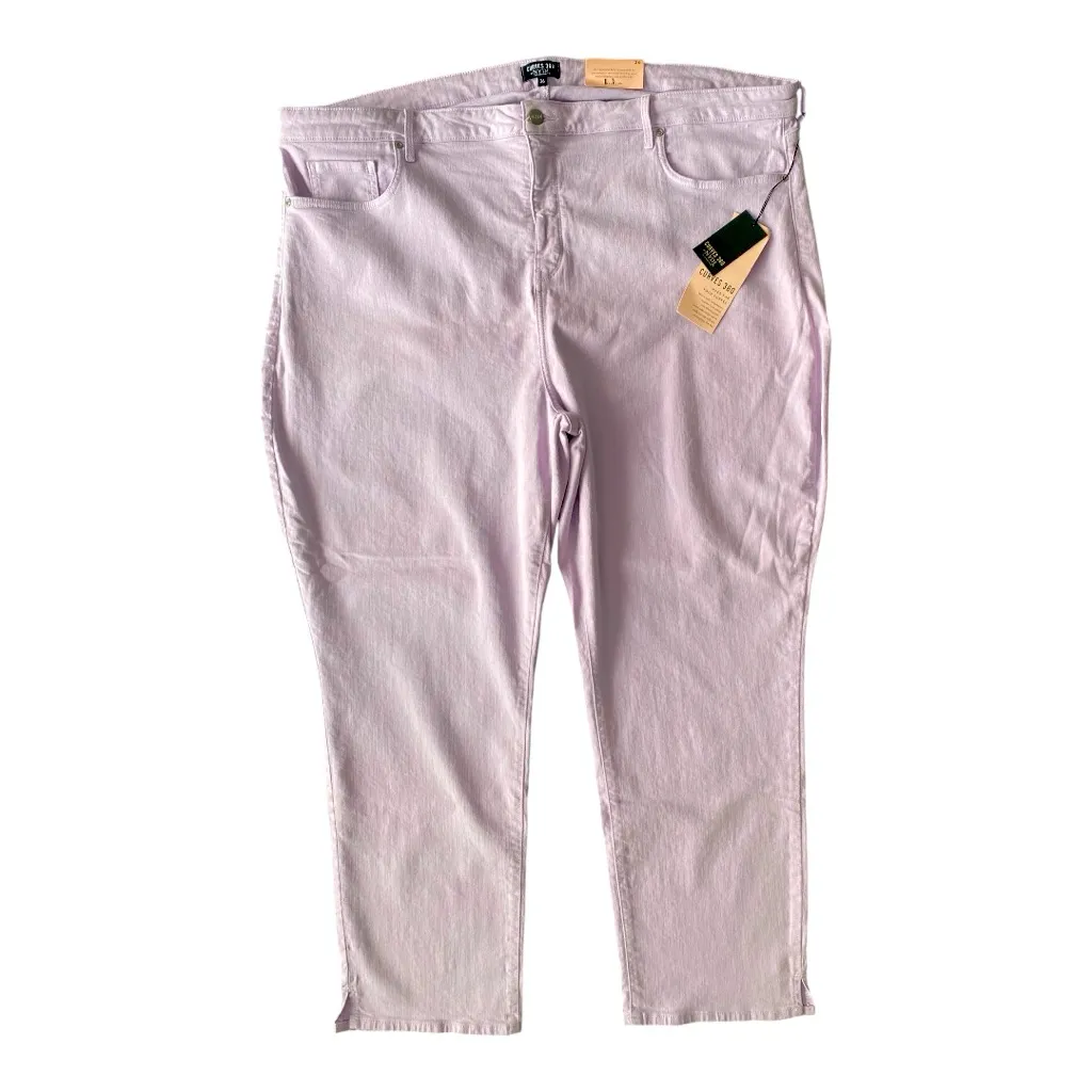 NYDJ Curves‎ 360 Slim Straight Ankle Jeans In Short Inseam Size 26 - Image 3