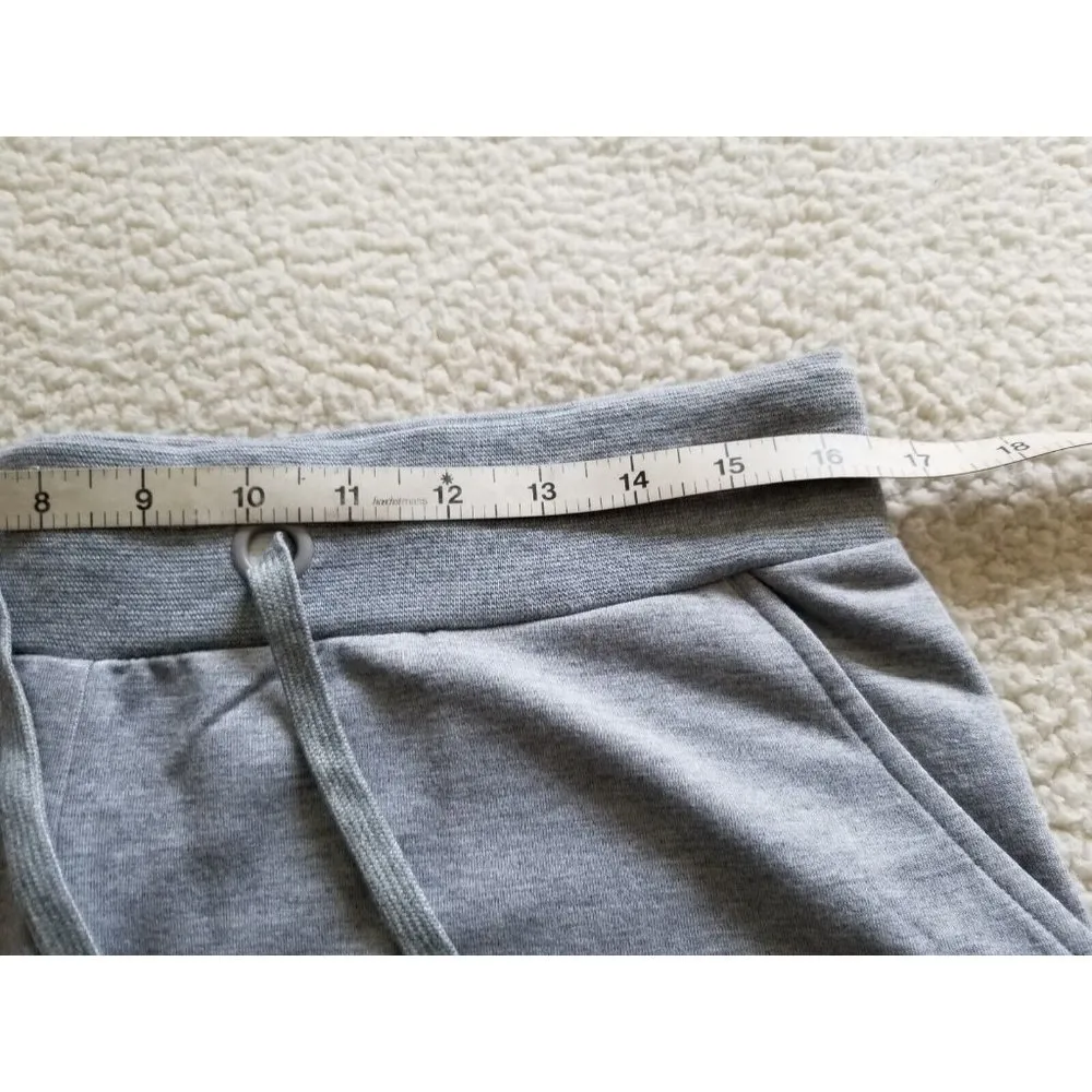 Badgley Mischka French Terry Jogger Pants with Pockets Heather Grey Women's Sz M - Image 7