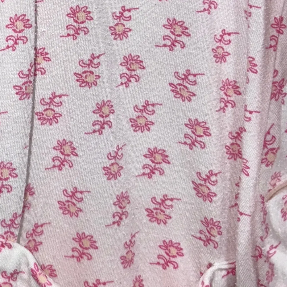 Eberjey block print pajamas set floral short sleeve button down top pants modal - Image 5