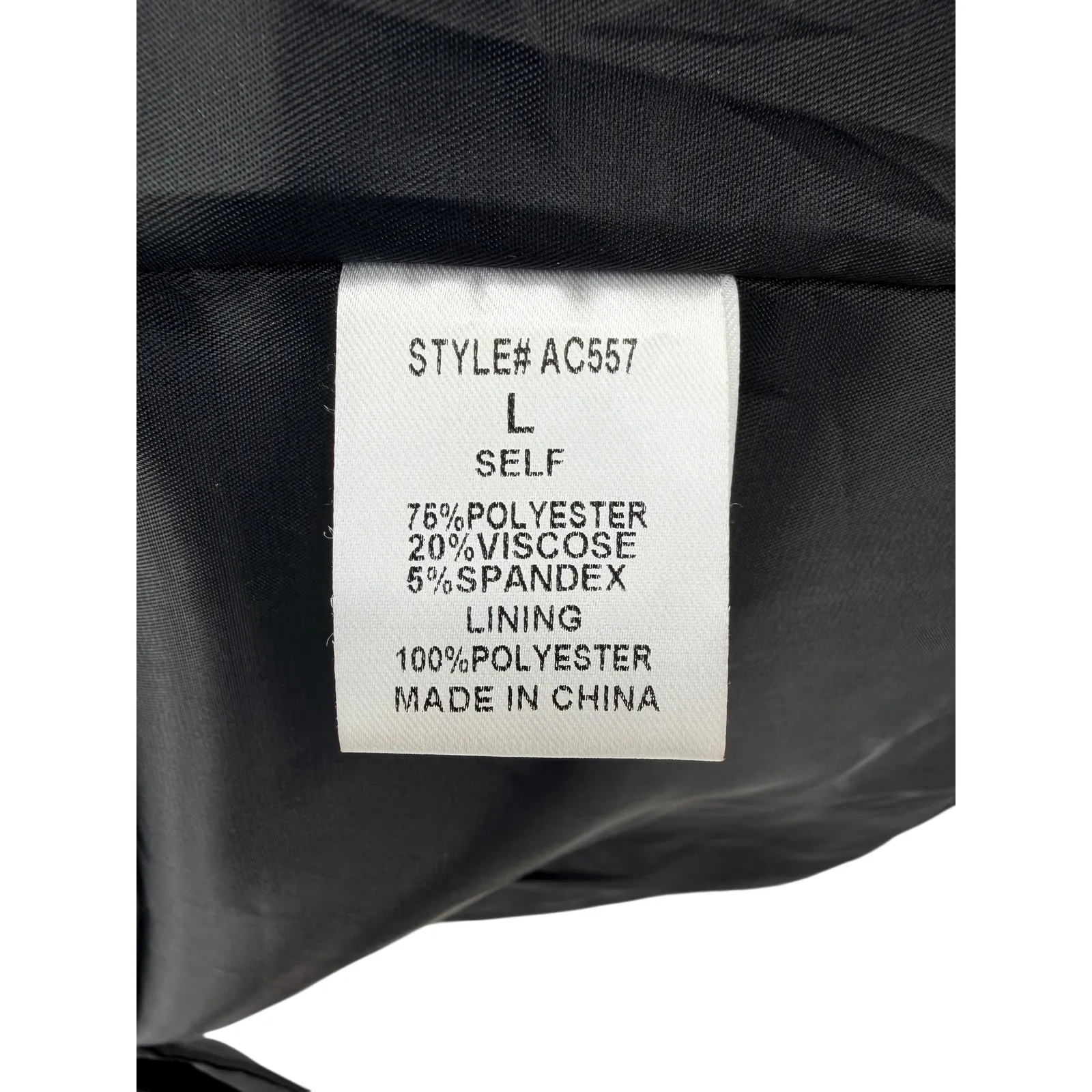 Black Chain Fringe Blazer Jacket Womens L Open Front Statement Western Rodeo Size L - Image 5