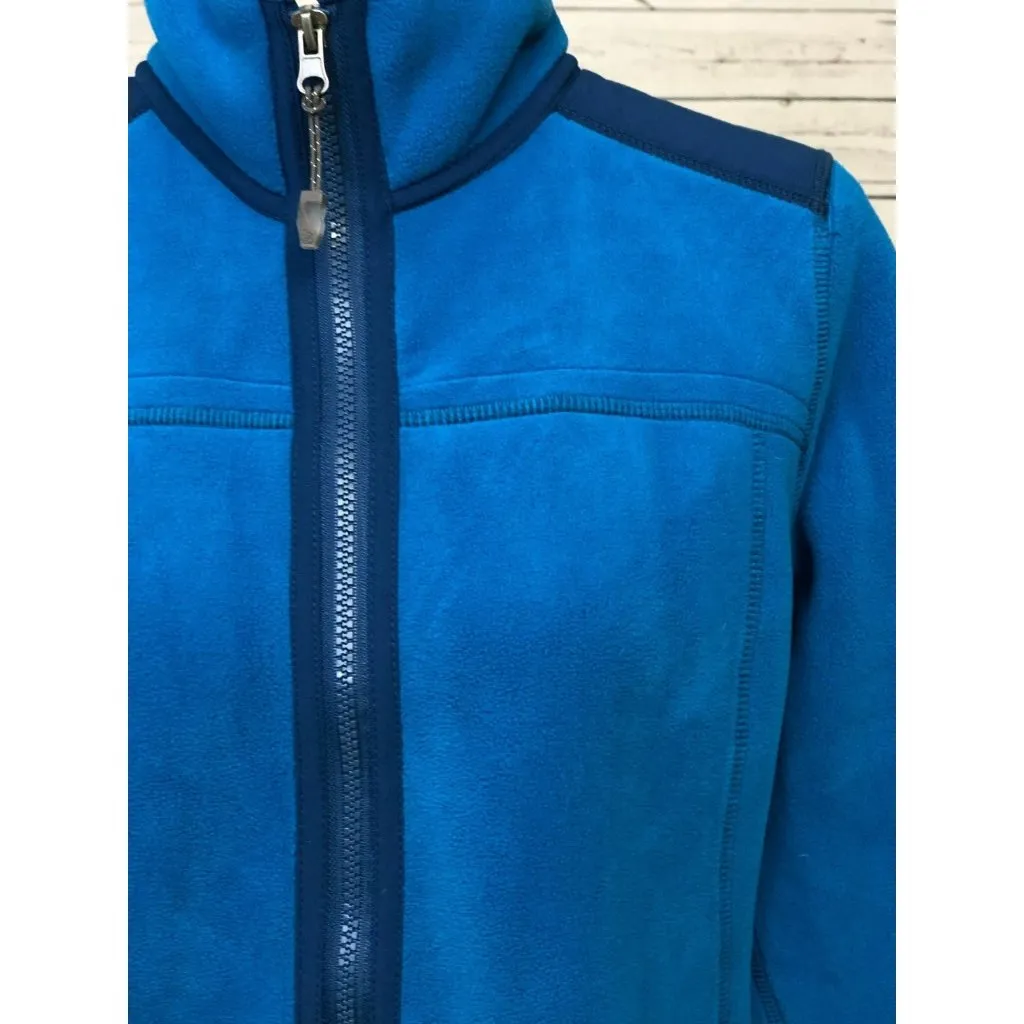 Green Tea Small  Fleece Jacket  Full Zip Coat Blue‎ Anthropologie Womens Aqua - Image 10