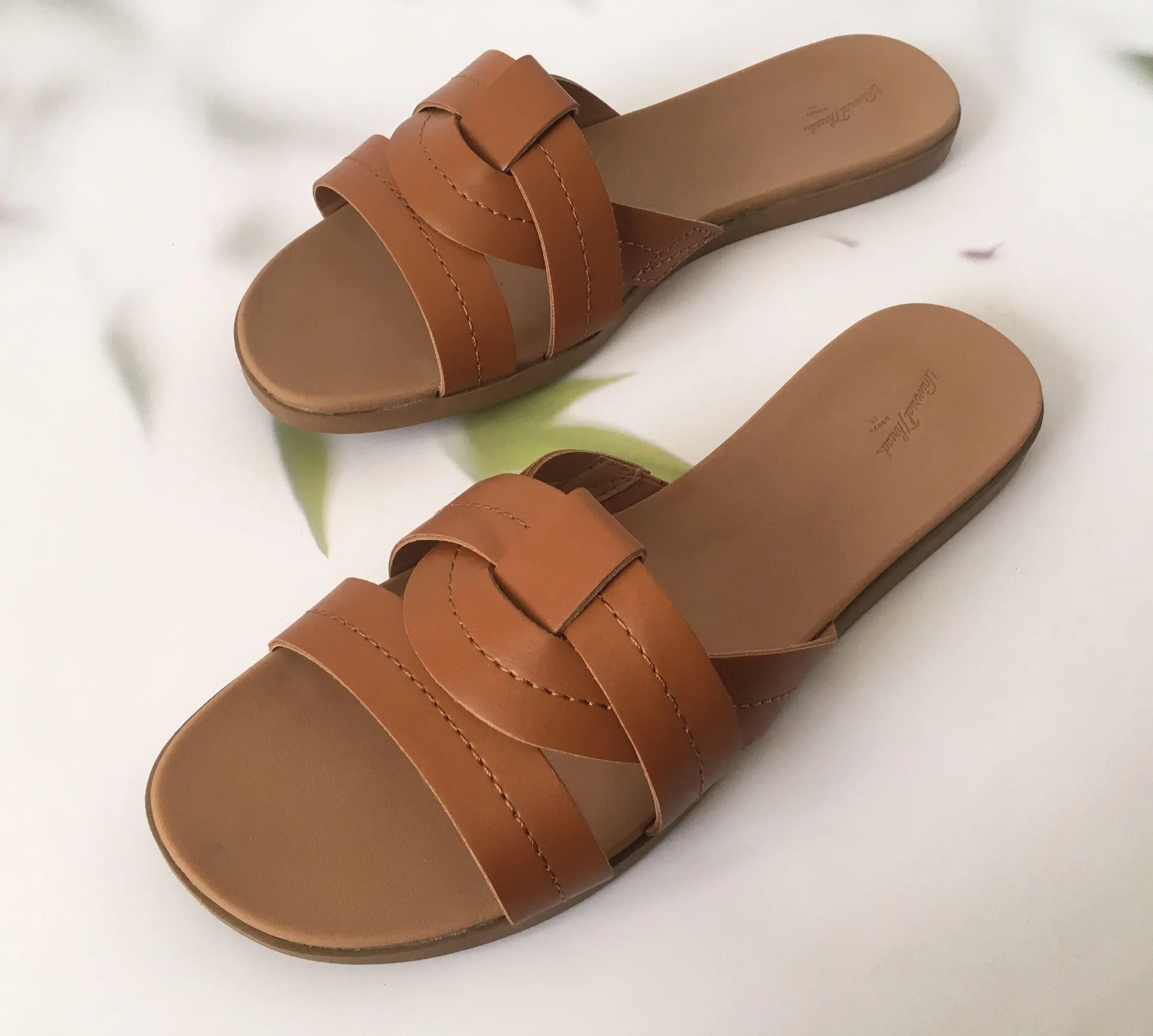 Leather Sandals, Size 11 Tan - Image 2