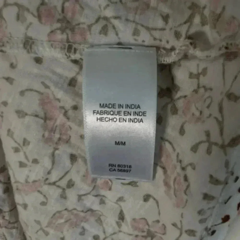 Lucky Brand Women's On or Off Shoulder Floral Peasant Top Medium‎ - Image 6