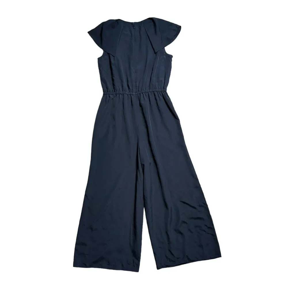 Kate Spade Black Embroidered Lace Yoke Ankle Length Jumpsuit Women’s US M - Image 8