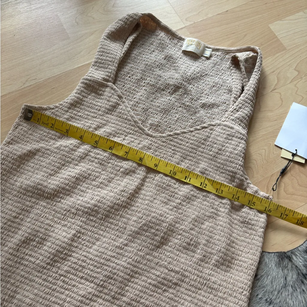 NATION LTD Bella‎ Smocked Tank in Almond Milk Size XL NWT - Image 7