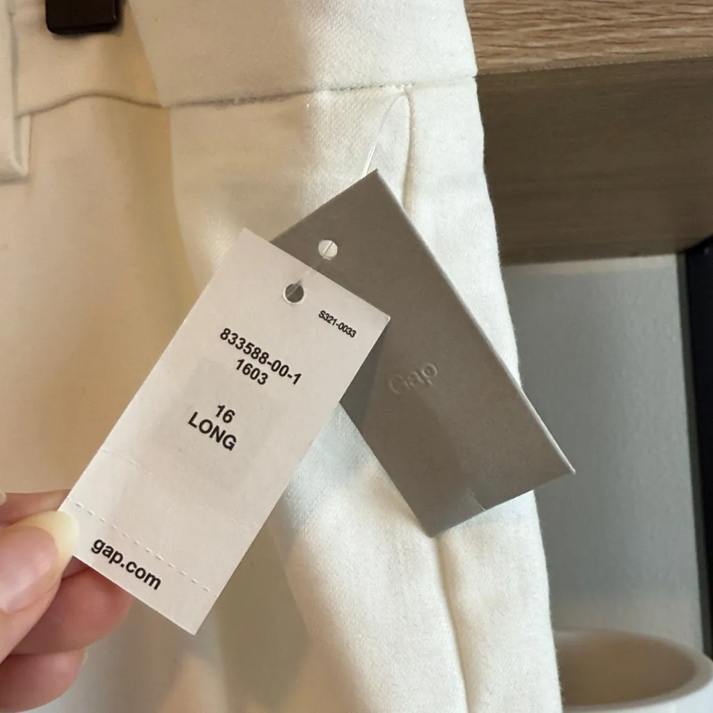 NWT GAP High-Rise Perfect Trouser Washable Cotton Woven Career Dress Pant, 16L - Image 4