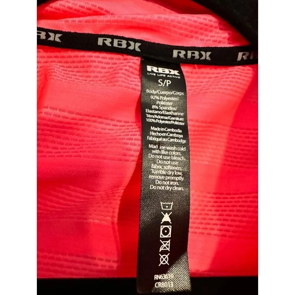 RBX hot pink‎ zip front hooded jacket NEW S Pink - Image 6
