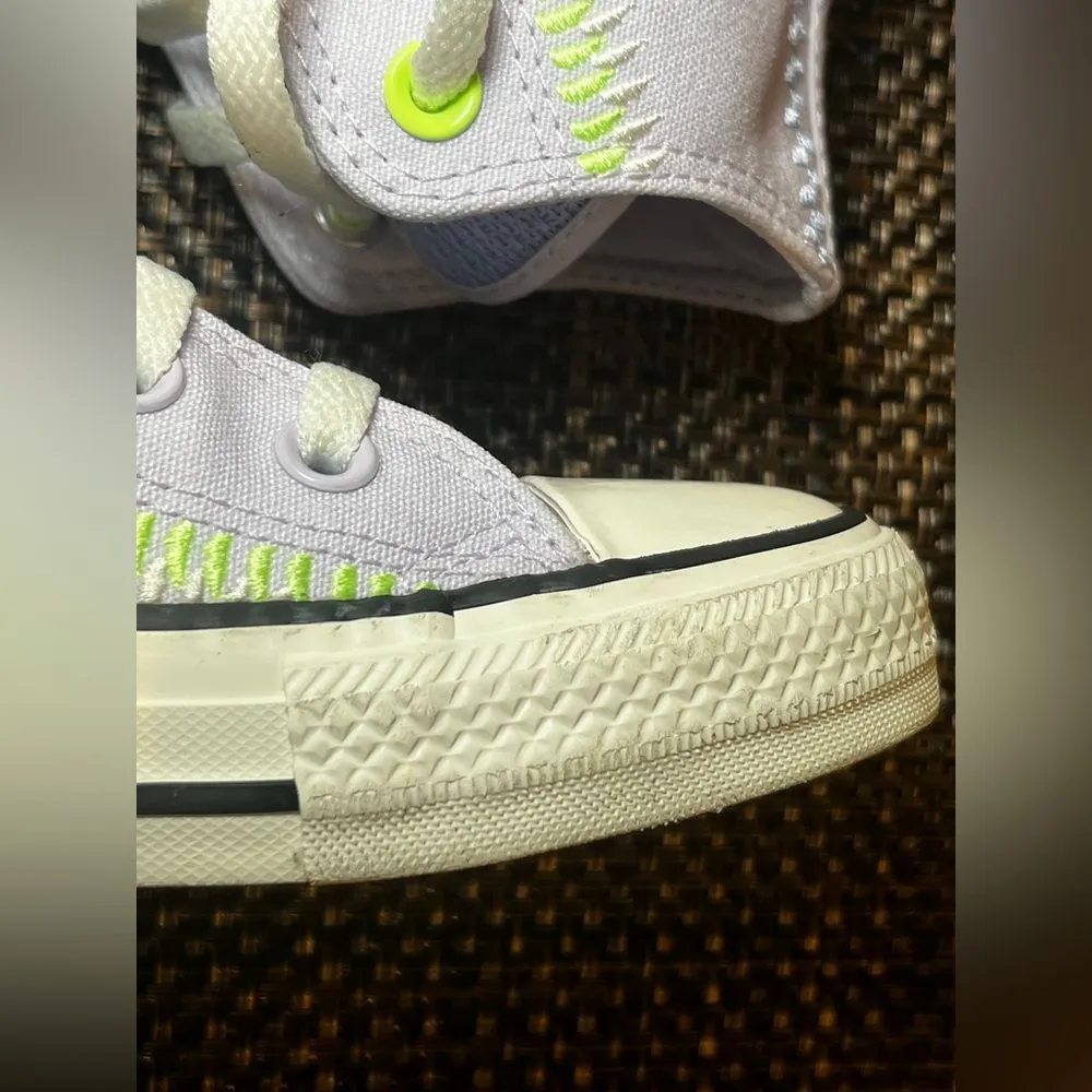 Converse Chuck Taylor All Star Vapor High Top Lavender Green A06010C Size 8 - Image 10