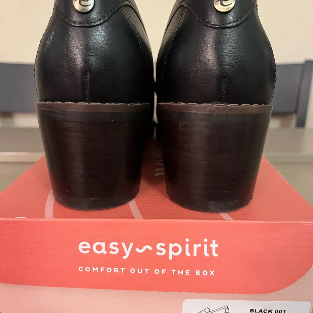 Easy Spirit  Women's Black Loafers with Block Heel - Image 7