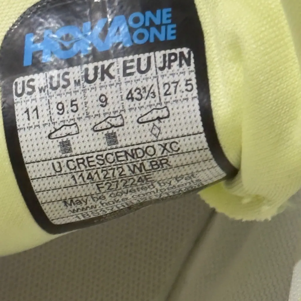 Hoka Crescendo XC Cross Country Running Shoes  White Blueberry Spikes W11 M 9.5 - Image 8