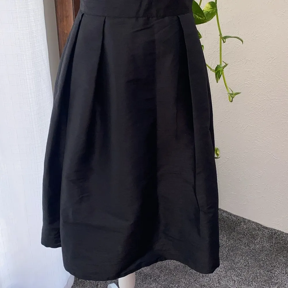 eShakti Black Midi Dress with Timeless Elegance Quincy Bridesmaid Dress SizeXs-2 - Image 4