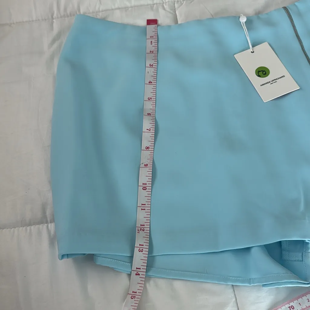 Amanda Uprichard Light Blue Skort size large - Image 6