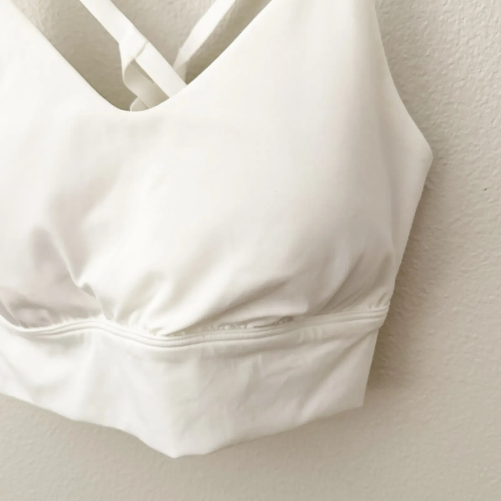 OFFLINE BY AERIE | NWT Real Me Strappy Back Sports Bra White Padded | Size XXL - Image 3