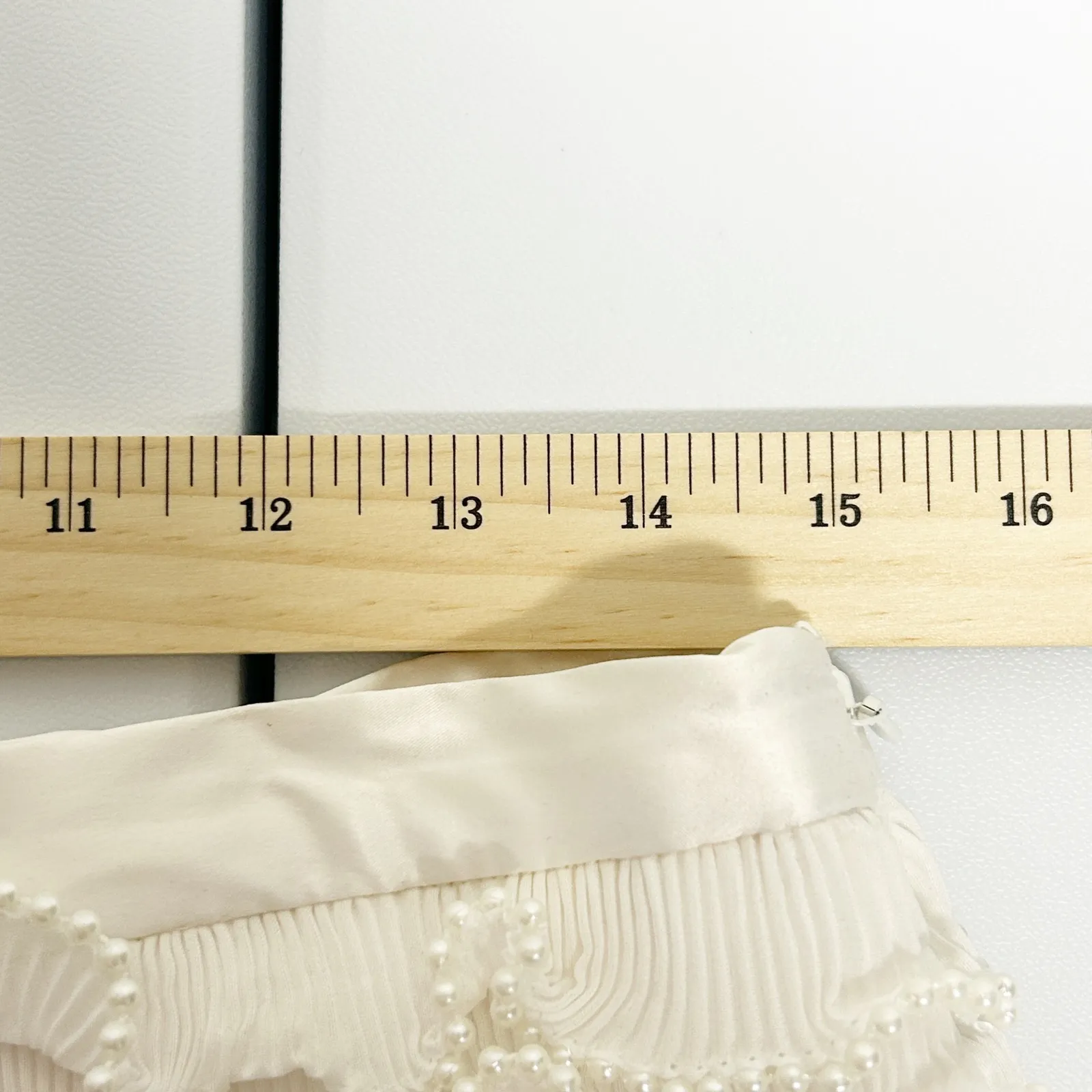 Gianni Bini x Venita Aspen Womens Plisse Pearl Trim Ruffle Mini Skirt Size 8 - Image 9