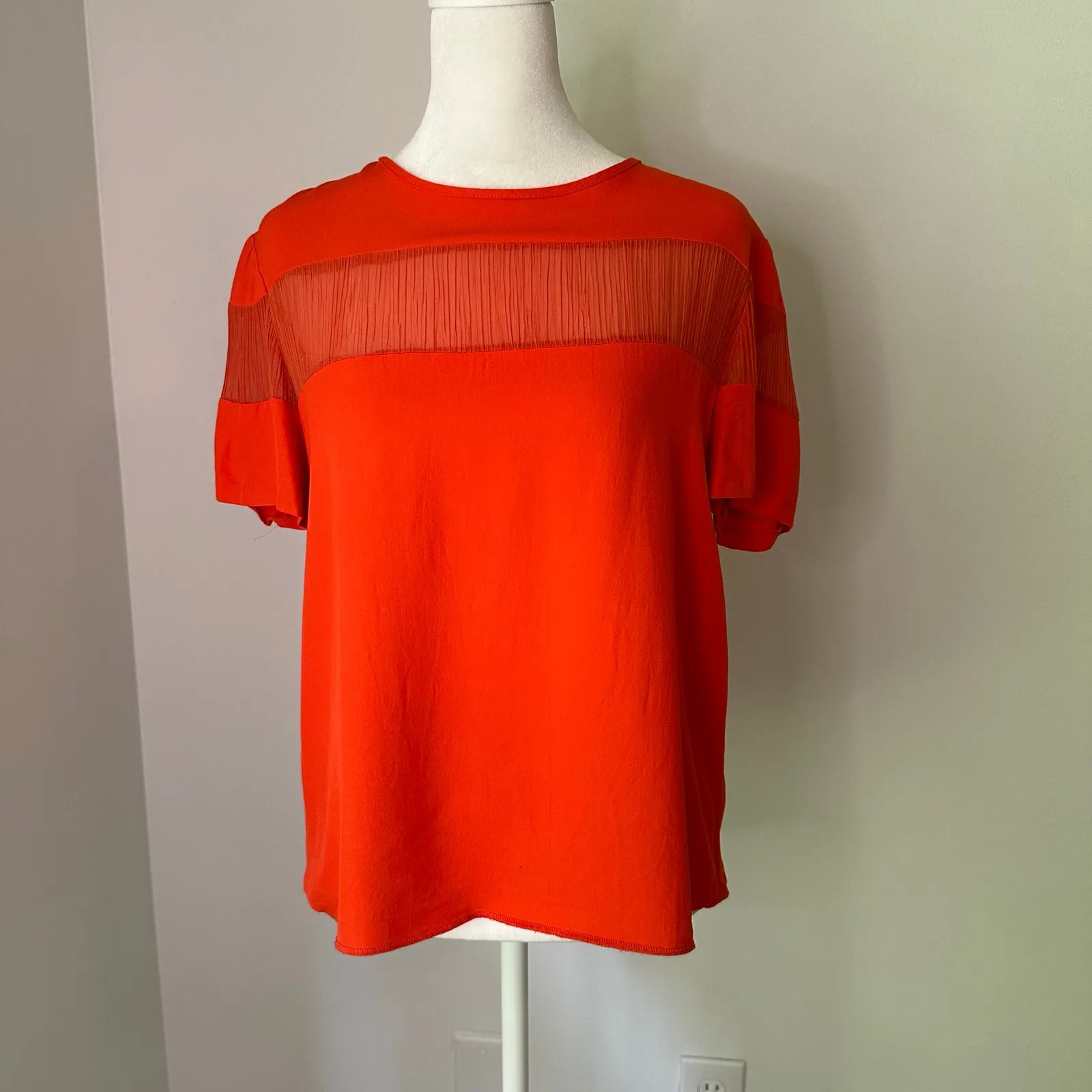 Sandro orange short-sleeve top - Image 3